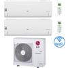 Lg Climatizzatore Condizionatore LG Libero Smart R32 Wifi Dual Split Dual Inverter 12000 + 12000 BTU con U.E. MU4R25 NOVITÁ Classe A++/A+