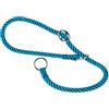 Ferplast Collare Semistrozzo SPORT, Collare per Cani, Collare da Addestramento con Anelli Regolabili, in Cordino di Nylon, Lunghezza 50 cm, spessore 8 mm, Azzurro-Blu