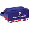 Safta ATLETICO DE MADRID - Scarpiera media, multiuso, portatodo, sport, extrascolari, calcio, comodo e versatile, 29 x 14 x 15 cm, rosso/blu/bianco, M, Casual