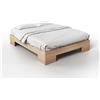 Vivere Zen Letto artigianale - Celidonia Alto (Faggio Massiccio) (Misure Est. 97x207 (Int. 90x200))