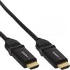 InLine cavo HDMI, HDMI-High Speed con Ethernet, spina/spina, contatti dorati, nero, 2m