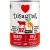Disugual Dog Vegetable Patè Monoproteico Manzo con Carote Lattina 400gr