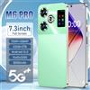 LenO Versione globale Smartphone Android 14 7.3 120Hz risoluzione schermo Super AMOLED 1440*3200 8000mAh batteria 108MP fotocamera Face ID - Green grass