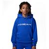 Nike Jordan Felpa Con Cappuccio Baseline Fleece Blu Ragazzo 10/12 Anni