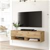 LBSIGN Mobile Tv Sospeso 100x32x30 Effetto Legno Rovere Evolution