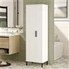 LBSIGN Colonna Bagno Multiuso Con Vano Portascope 50x36x165H Bianco Daisy