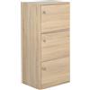 HOMCOM Armadio Multiuso a 3 Piani con Ante e Maniglie Tonde, Mobile Legno Organizzatore Casa Ufficio Soggiorno, 48x34x100cm, Color Legno| Aosom Italy
