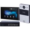 Akuvox Kit videocitofono IP POE Akuvox KIT04-IP per unifamiliare con monitor interno 7"
