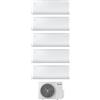 Samsung Climatizzatore Penta split 9000+9000+12000+12000+18000 btu Inverter Condizionatore con Pompa di Calore Gas R32 WIFI Classe A++/A+ (Unità Interna + Unità Esterna) - AR50F09/09/12/12/18C1AHNEU + AJ100TXJ5KG Cebu S2