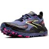 BROOKS Cascadia 18 GTX, Sneaker Donna, Grigio Blu/Nero/Rosa, 38.5 EU