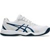 Asics Court Slide 3, Sneaker Uomo, Bianco MAKO Blue, 37.5 EU