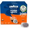 Lavazza Cialde Crema e Gusto Forte Caffè in Cialde 4 Pack da 50 Cialde per un