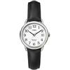 Timex T2H331 Orologio da donna con cinturino in pelle nera, con datario, al quarzo, da 25 mm