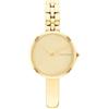 Calvin Klein Orologio Analogico al Quarzo da Donna Collezione BANGLED con Cinturino in Acciaio Inossidabile di Colore Dorato - 25200279