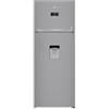 Beko PRONTA CONSEGNA - SPEDIZIONE IMMEDIATA Frigorifero Libera Installazione Doppia Porta Total No Frost 455lt Classe E 70 cm Silver Beige Beko RDNE455E40DSN