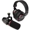 Focusrite Vocaster Broadcast Kit Set di Trasmissione, Include Microfono Dinamico di Broadcast e Cuffie Chiuse per Podcaster, Schermo Antivento e Supporto Antiurto Integrati, Cavo XLR