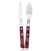 Tramontina Churrasco Servizio Posate In Acciaio Inox - Poliwood - Set 12 Pz