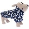 FERRIBIELLA Cappottino in Pile Double Face Pila per Cani - Blu - 45 cm