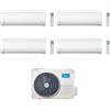 Midea Climatizzatore Quadri Split serie Xtreme Pro 9+9+9+18 con M4O-36FN8-Q Inverter R 32 Wi-Fi Classe A++ ,