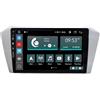 Jf Sound car audio system Autoradio Custom Fit per Volkswagen Passat B8 2015 grigia Android GPS Bluetooth WiFi Dab USB Full HD Touchscreen Display 10 processore 8core e comandi vocali!