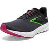 Brooks Launch 10, Sneaker Donna, Black Blackened Pearl Green, 38.5 EU