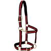 Weaver Equine Weaver Leather Cavezza imbottita regolabile in nylon, rosso, 2,5 cm, cavallo grande