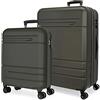 MOVOM Galaxy Cabin Suitcase, Suitcase Set, Made of ABS, a Strong and Lightweight Material, Side Combination Lock on Suitcase for Safe Travel, grigio, 40 x 55 x 20 cm; 48 x 68 x 27 cm, Set 2 valigie