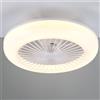 Trio Lighting Ventilatore e Plafoniera led Bianco
