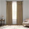 HPD Half Price Drapes HPD PDCH-KBS8-84-RU - Tenda in seta dupioni con ruches in stile vintage, 1 pannello, 50 x 84 cm, colore: oro lino