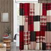 Woolrich John Rich & Bros. Woolrich Tende classiche lavabili in lavatrice, cotone, colore rosso, 72 x 72 cm
