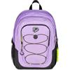 Seven Zaino Scuola Tech Line, Lilla, Doppio Scomparto, 29 L, Scuola Media e Superiore, Zaino Ragazza