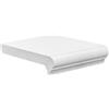 IMER Gradino In Cemento 36x25 Cm Idrofugato Levigato Bianco Roccia Imer