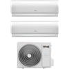 Ferroli Climatizzatore Dual Split Inverter 9000 + 12000 Btu Condizionatore con Pompa di Calore Classe A++/A Wi-Fi (Unità Interna + Unità Esterna ) - 2CP001HF + 2CP001IF + 2CP001PF Giada M