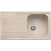 Plados Lavello Cucina Fragranite 1 Vasca Incasso con Gocciolatoio Larghezza 86 cm materiale Ultragranit colore Avena UG94 - PL0861 Serie Atlantic