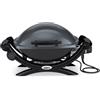 WEBER Barbecue Elettrico da Giardino BBQ da Esterno con Termostato Vaschetta Raccogligrasso Griglie in Ghisa e Coperchio Potenza 2200 Watt colore Nero - 52020053 Q 1400