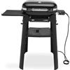 WEBER Barbecue Elettrico Portatile da Giardino BBQ da Esterno Potenza 2200 Watt con Coperchio Incernieriato colore Nero - 91010853 Lumin Compact