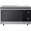 Lg Forno Microonde Combinato con Grill Smart Inverter, con Cottura a Vapore, Capacità 39 Litri, Piatto Microonde Crispy Incluso, Potenza 1350 Watt colore Acciaio - MJ3965ACS