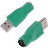 Jufjsfy 2 X PS2 Femmina a USB Convertitore Adattatore Maschile per Mouse Tastiera