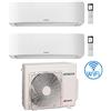 Hitachi Climatizzatore Condizionatore Hitachi AIRHOME 400 Wifi R32 Dual Split Inverter 9000 + 12000 BTU con U.E. RAM-G43N2HAE Classe A+++/A++