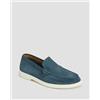 BOSS Mocassini In Camoscio Da Uomo Hugo Boss Sienne Blu