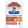 Hill's pet nutrition HILL'S Prescription Diet k/d Kindey Care Bocconcini Busta Salmone per Gatti 85g