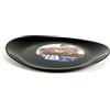 LUMINARC Piatto ovale bistecca nero Steak friends' time cm 30x25,8 (minimo 6 pezzi)
