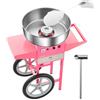 VEVOR Macchina per Zucchero Filato con Carrello 1000 W per Feste 1000 W Rosa