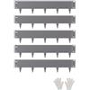 VEVOR Bordatura in Acciaio Metallo Antiruggine per Giardino, Bordatura Pieghevole per Prato Resistente, Facile da Installare, Divisorio Aiuole, Grigio Scuro 5 Pezzi 990 x 207 x 1,5 mm