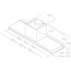 ELICA Cappa Sottopensile, Linea LEVER IX/A/56, 60 cm, Acciaio Inox + Vetro - PRF0160153
