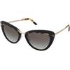 Prada PR 25XS 3890A7 | Occhiali da Sole Graduati o Non Graduati | Prova Online | Plastica | Cat Eye, Ovali / Ellittici | Nero, Oro, Havana | Adrialenti