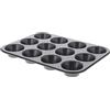 De Buyer Vassoio Rettangolare con stampi Singoli, 4843.00, Acciaio Rivestito Antiaderente, Nero, Lunghezza 34 cm, larghezza 26 cm, altezza 3 cm