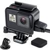 YALLSAME Telaio Mount Case per GoPro HERO 7 6 5 con Copriobiettivo Adattatore Treppiede Protettivo Scheletro Custodia Accessori per GoPro 5 6 7 Nero Argento Bianco HERO 2018