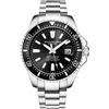 Stührling Orologio Uomo Original Divers - Orologio sportivo Pro con corona a vite e resistente all'acqua fino a 100 Metri. - Quadrante analogico, movimento al quarzo (Nero)