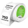 Double Dragon, 750 Etichette Adesive Rotonde Premium Coated Direct Thermal, 50mm x 50mm, Compatibili con Zebra, MUNBYN, Rollo, TSC, Toshiba, Citizen, Stampanti Direct Thermal GK420d